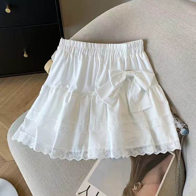 蝴蝶结蛋糕蓬蓬裙短裙女