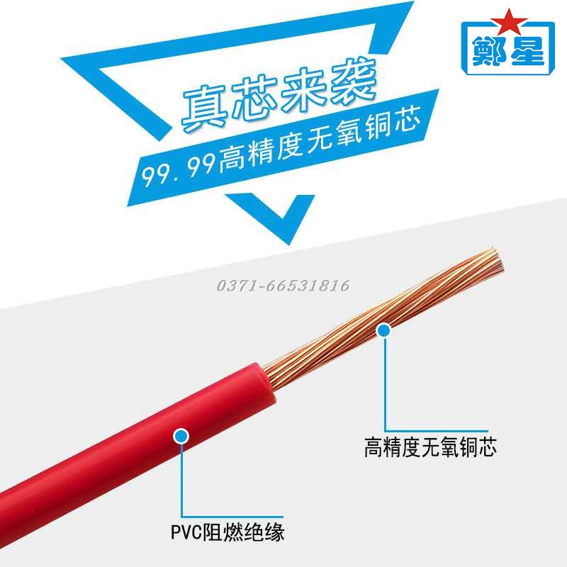 国标郑州三厂地线郑星BVR10平方