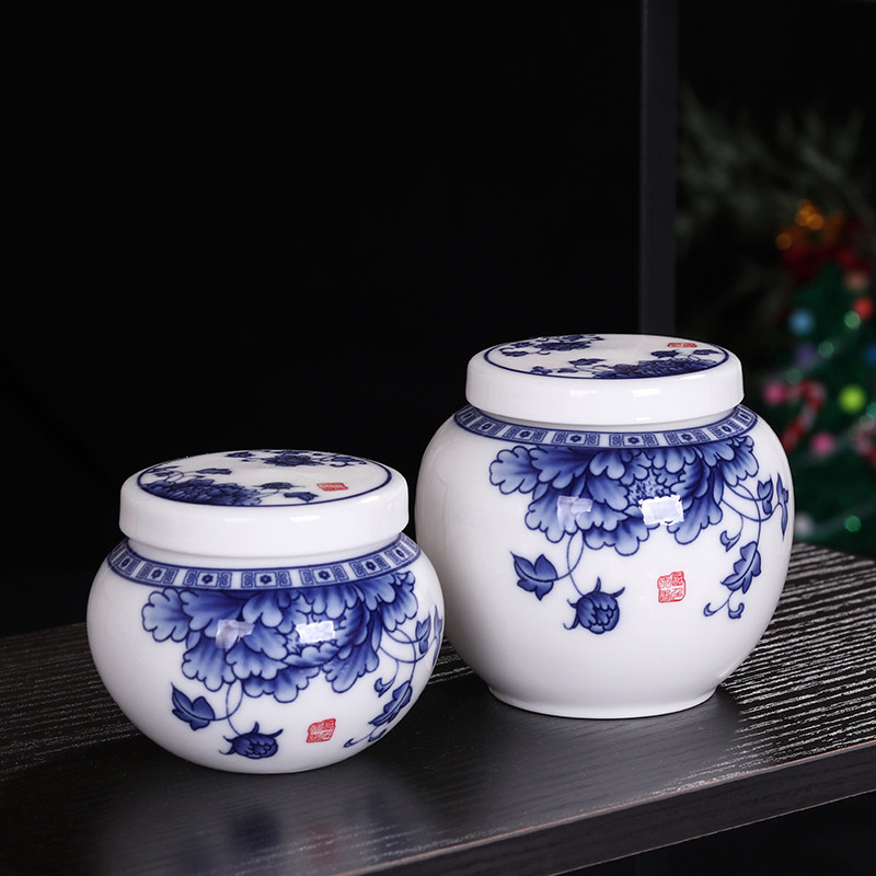 陶瓷拧盖密封罐化妆品面霜乳液护肤分装茶叶空盒中药膏药粉包装瓶