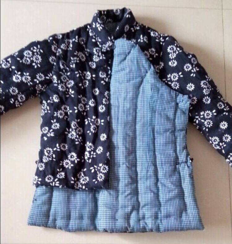 偏襟棉袄冬季加厚老年人手工棉花棉衣复古盘扣上衣偏大襟斜襟衣服