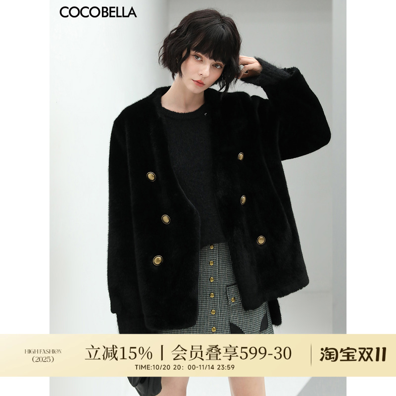 COCOBELLA丰盈毛感环保皮草外套