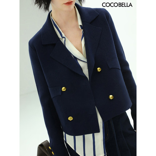 COCOBELLA金属扣针织西装