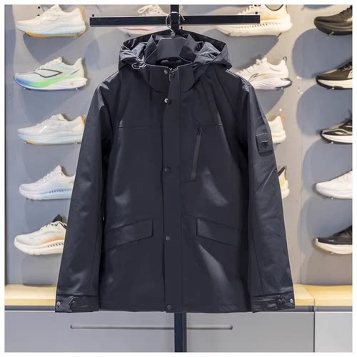 李宁男子2025秋季新品户外防护上衣运动连帽风衣潮流外套AFDVC63