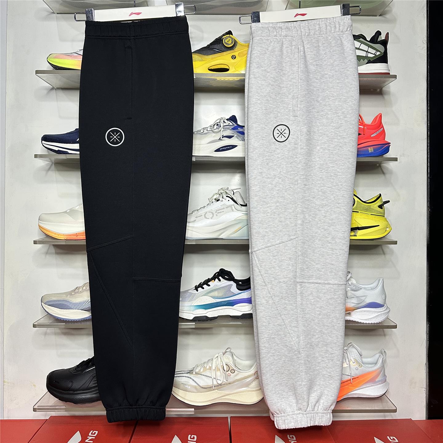 2025冬季款李宁卫裤男韦德系列时尚保暖宽松束脚运动长裤AKLV681