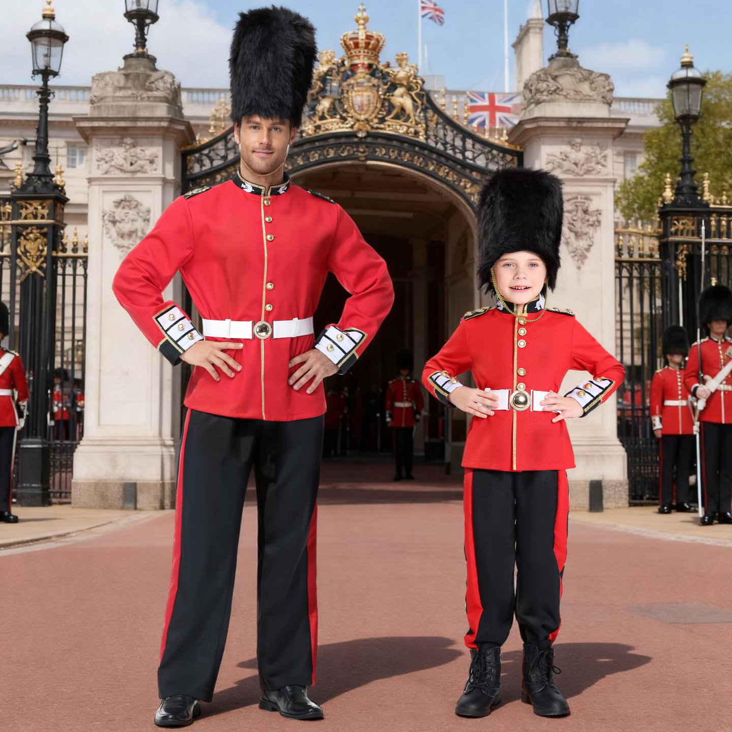 万圣节服装英国皇家卫队亲子装