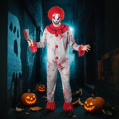 万圣节成人小丑衣服套装