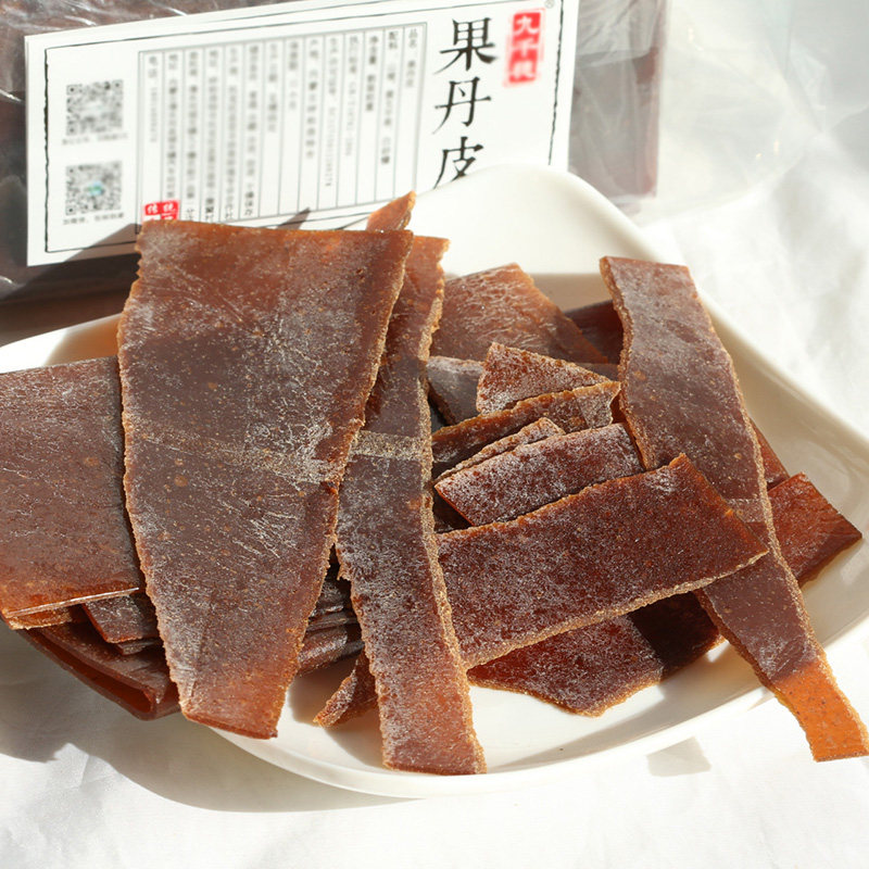 果丹皮山楂卷片条酸湿软老式小时候怀旧手工新鲜包邮