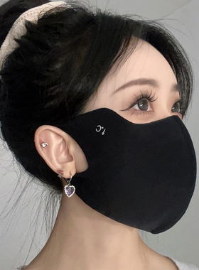 冰丝防晒口罩女高颜值3d立体v脸黑色防紫外线薄款2025新款防嗮男