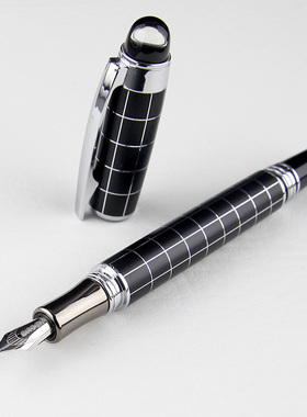 正品BAOER保尔钢笔学生男女用成人商务硬笔书法练字墨水墨囊两用