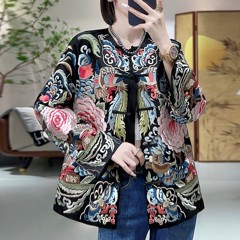 国风外套春秋重工刺绣唐装女装高级感改良中式复古民族风上衣新款