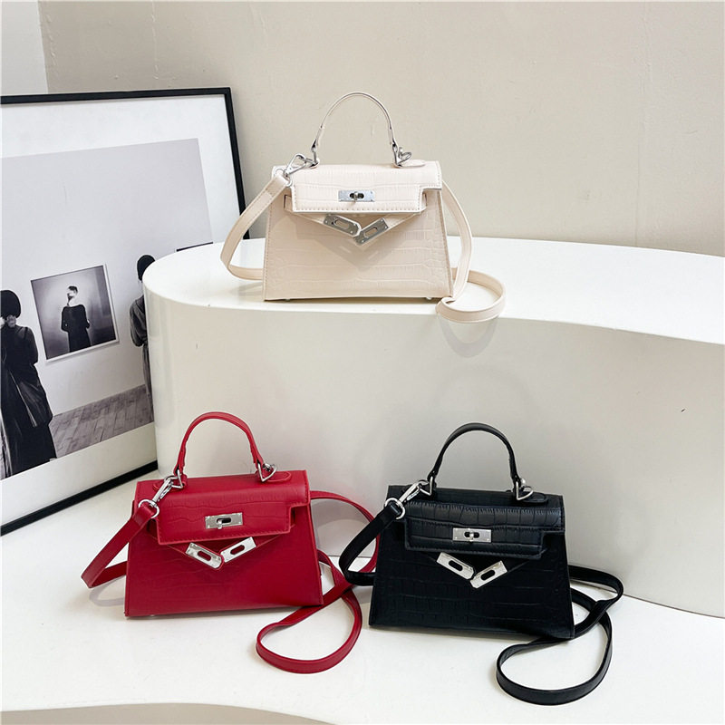 2025春夏新款女包包轻奢手提鳄鱼纹斜挎包时尚小众质感单肩