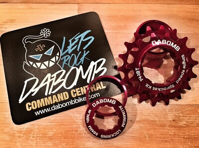 DABOMB 山地/街车/DJ单速飞轮 11转2齿轮片 适用9/10/11速改单飞