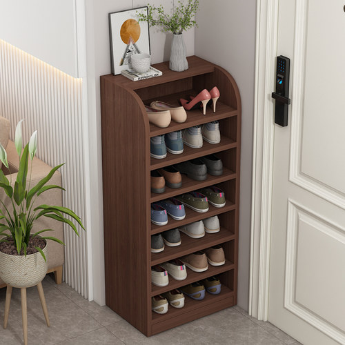 实木生态板鞋架家用门口简易多层新款爆款收纳架子出租房室内鞋柜