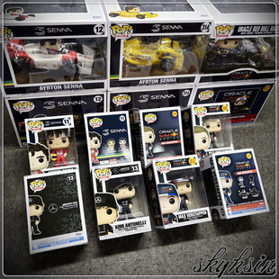 Funko F1 车神塞纳/红牛维斯塔潘&佩雷斯/奔驰安东内利人偶手办
