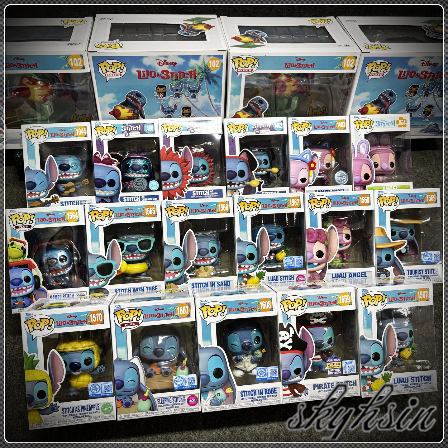 Funko星际宝贝东方明珠同款史迪奇公仔 Stitch&Angel安琪手办挂件