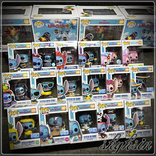 史迪奇公仔 安琪夏威夷节日手办 Pop星际宝贝东方明珠同款 Funko