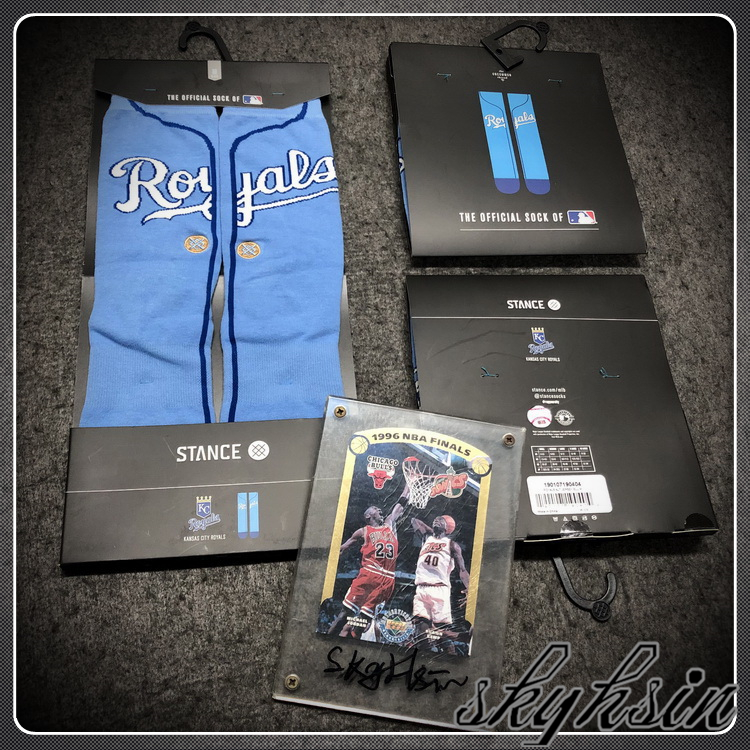 美版US直输Stance 美职棒KC ROYALS MLB堪萨斯城皇家队复古运动袜