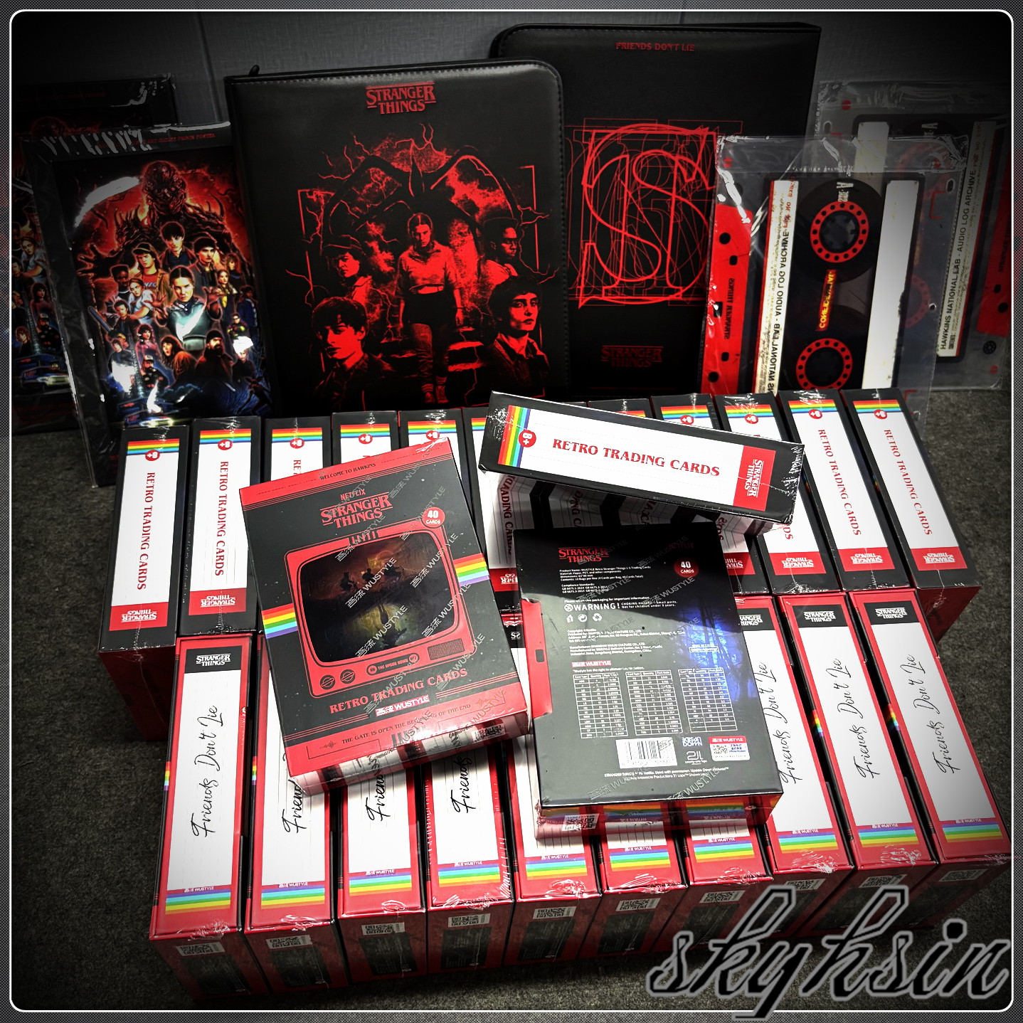 WUSTYLE 怪奇物语收藏卡 Stranger Things RETRO系列盲盒卡牌