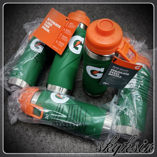 专业运动员水壶 美帝直输Gatorade佳得乐不锈钢夏日冰饮保冷水杯