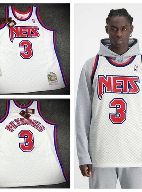 M&N Petrovic 彼得洛维奇篮网复古球衣 92-93 MN复刻SW球迷版球服