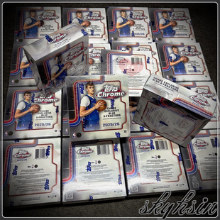 NBA Topps Chrome 独占蓝折Mega 弗拉格文班亚马 Box球星卡