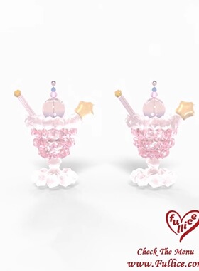 FULLICESTUDIO芭菲杯原创设计耳饰小众高级氧气感冰杯耳钉耳夹