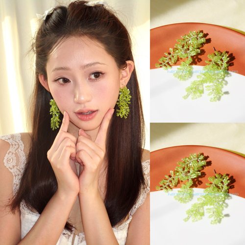 春日柳絮流苏耳环显白显脸小耳钉