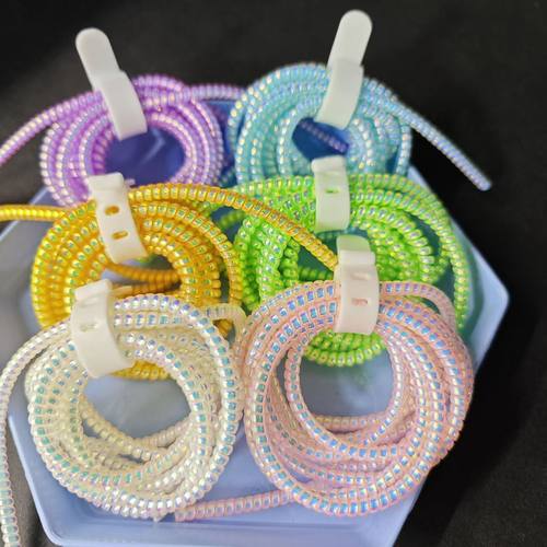 手机数据线绕线绳保护绳苹果小米OPPO华为vivo防折断充电线保护套