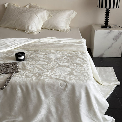 HJ进口天丝提花夏被四件套