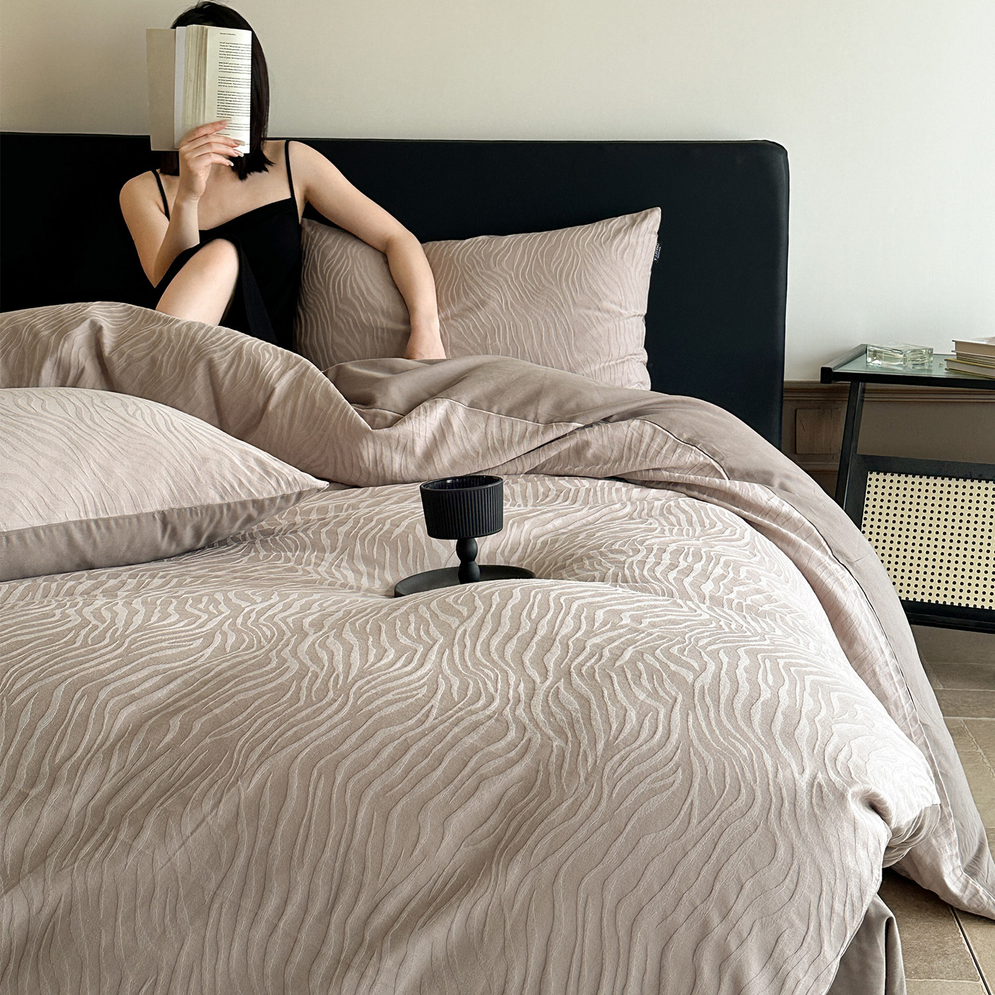 HJ轻奢高级感|A类全棉大提花四件套纯棉床单被套床上用品2026新款,床上用品,床品套件/四件套/多件套,淘宝优惠券,粉丝福利购,淘宝优惠卷