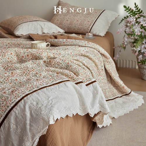 超级软糯亲肤的全棉纱布夏凉薄被