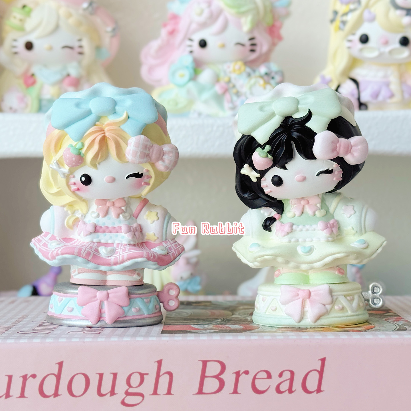 甜妹kt香薰石膏娃娃diy涂色白胚