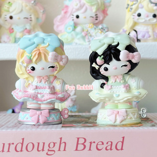 甜妹kt香薰石膏娃娃diy涂色小号白胚3D立体团建摆摊填色玩具摆件