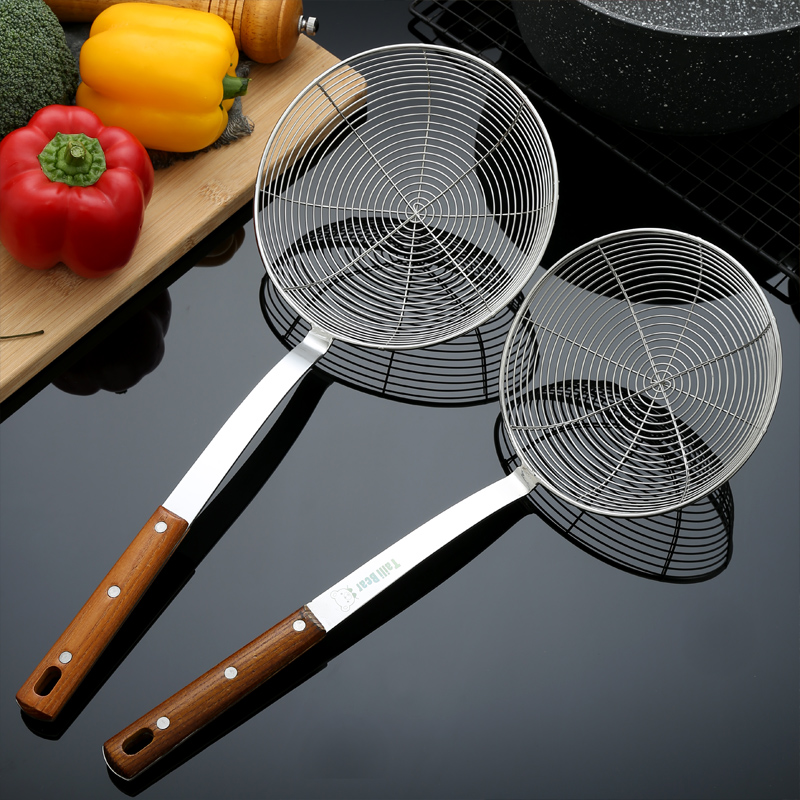 正品泰利熊线漏创意加厚木把火锅