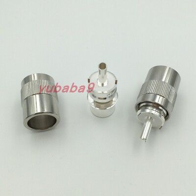 uhf压接rg213馈线镀银公装射频头