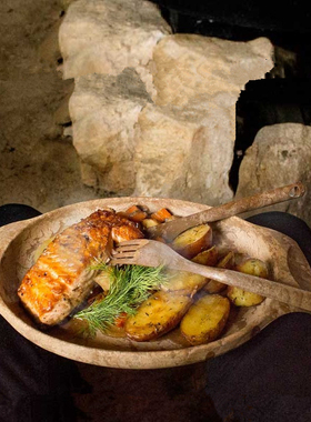 kupilka芬兰北欧风户外木质餐盘bushcraft露营野营多功能姆明餐具