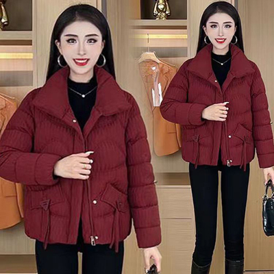 2025新款羽绒棉衣服女短款