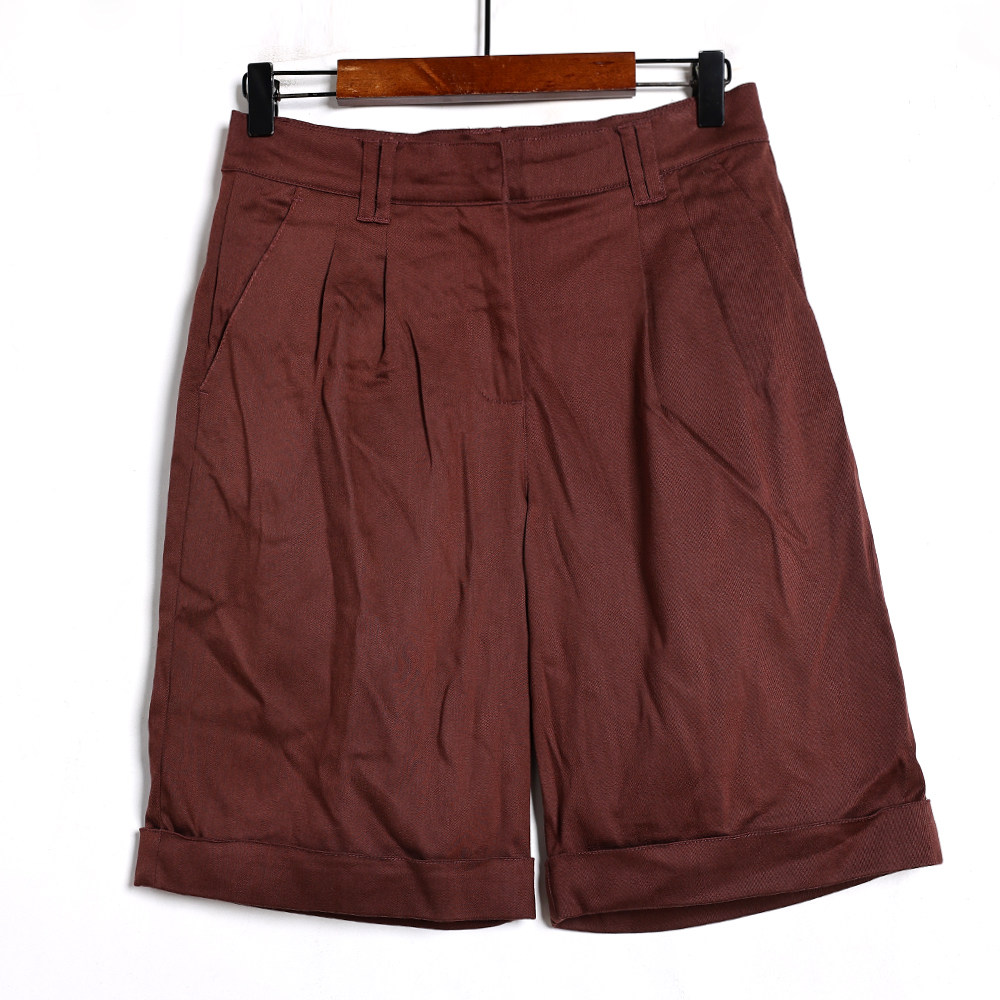 2026夏季新品女士卷边中裤韩版时尚休闲宽松直筒裤简约百搭五分裤 - 123外贸女王工厂店出品