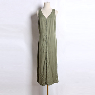 圆领套头无袖 背心连衣裙夏季 小清新女式 女装 收腰显瘦连衣裙 新品