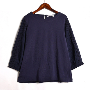 潮流t恤衫 2025年夏季 日系单品套头蕾丝拼接宽松休闲短袖 时尚 新品