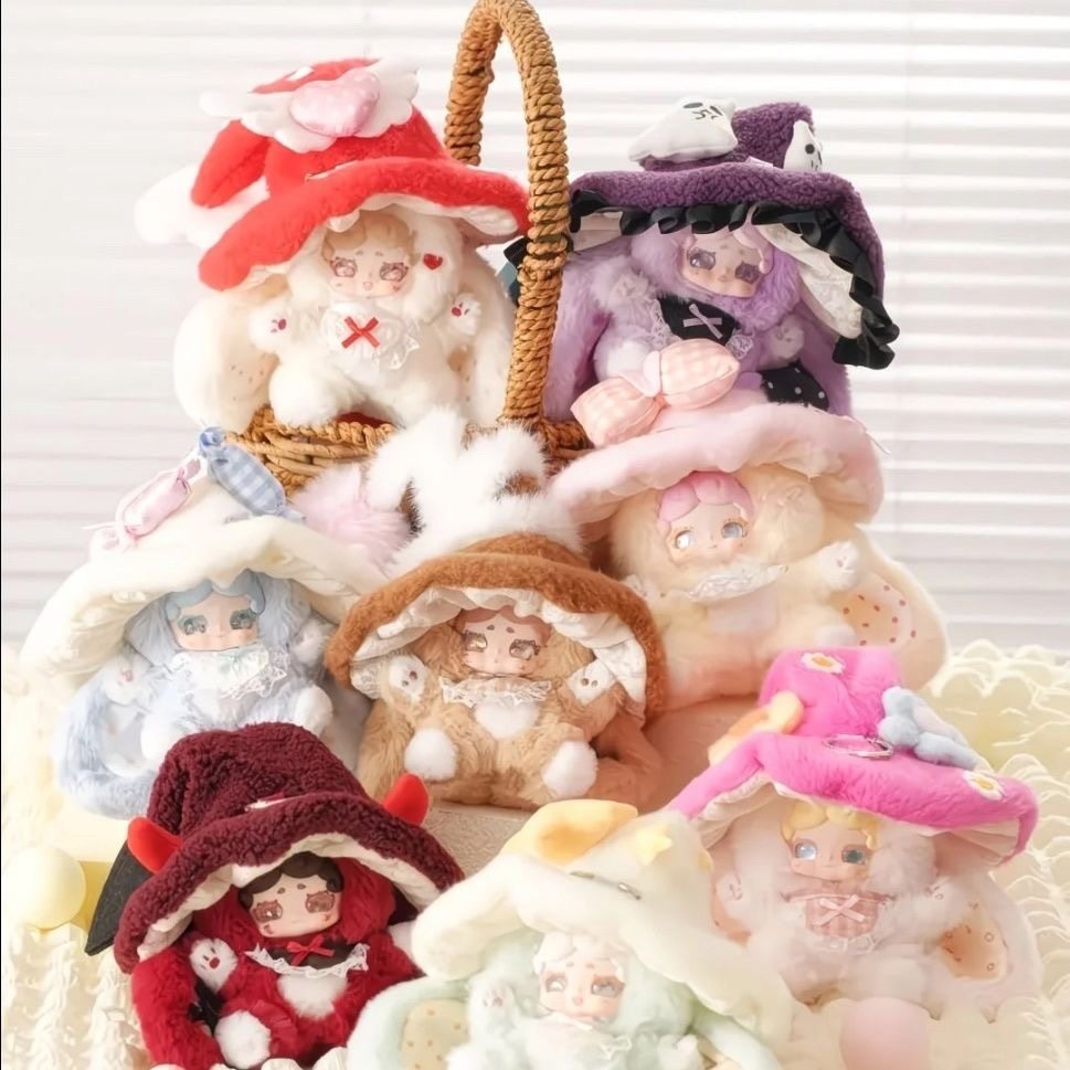 正版LuckyDeerNai晚安小兔魔女来信毛绒盲盒公仔手办挂件女生礼物