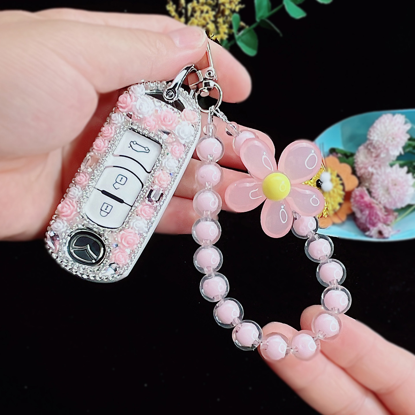 马自达昂克赛拉钥匙套全包女款钻