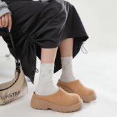 AUS女鞋 单鞋 厚底面包鞋 澳洲TASMAN 松糕底半拖鞋 一脚蹬4564