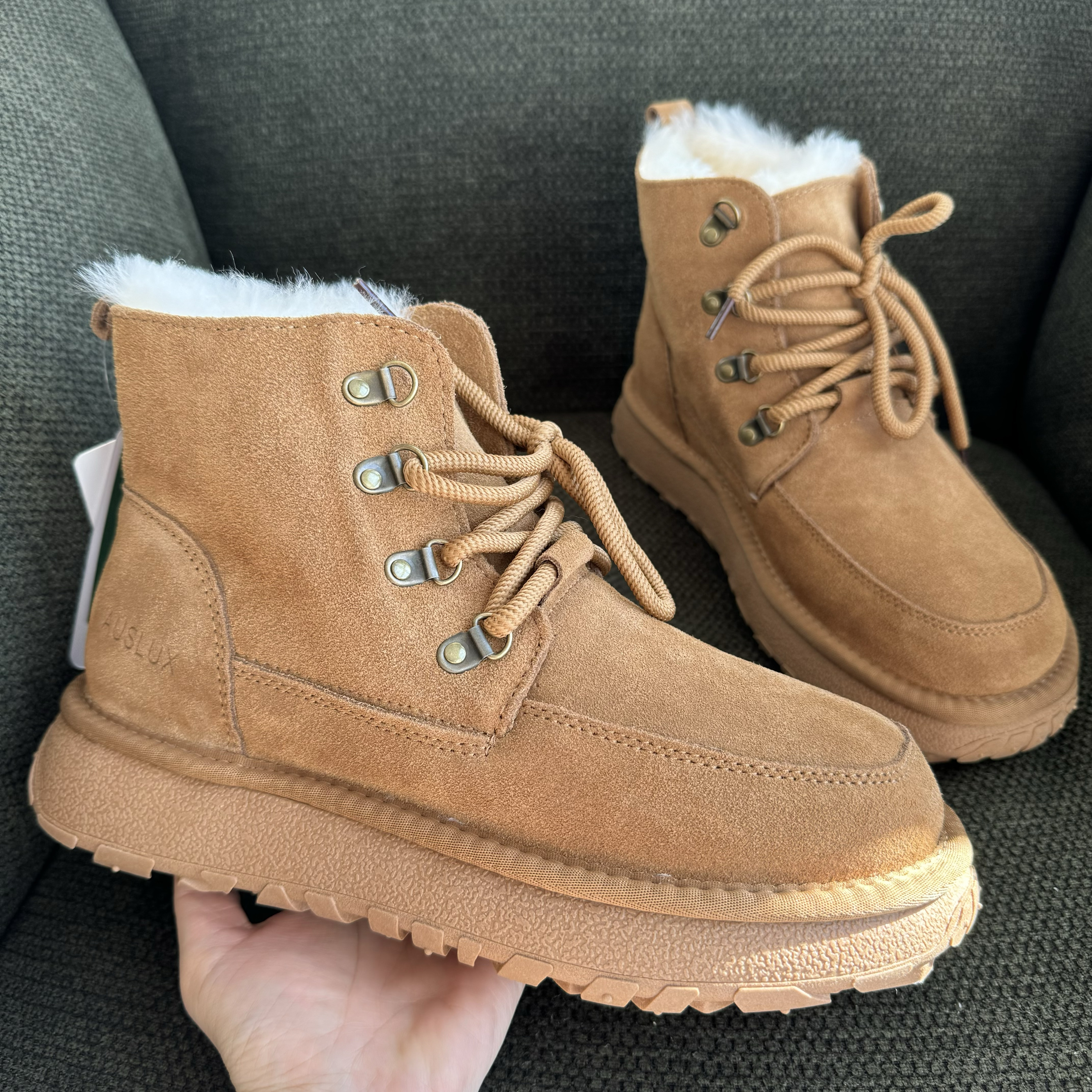 AUSLUX保暖防滑马丁风雪地靴