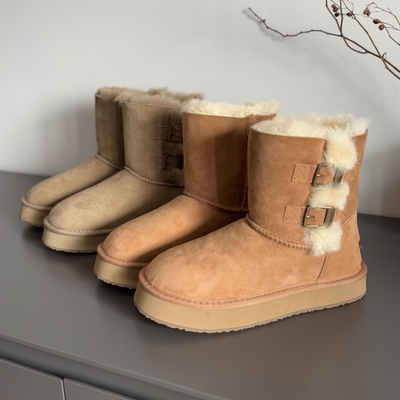 澳洲TASMAN AUS秋冬羊毛雪地靴女鞋休闲舒适厚底防滑一鞋两穿5903