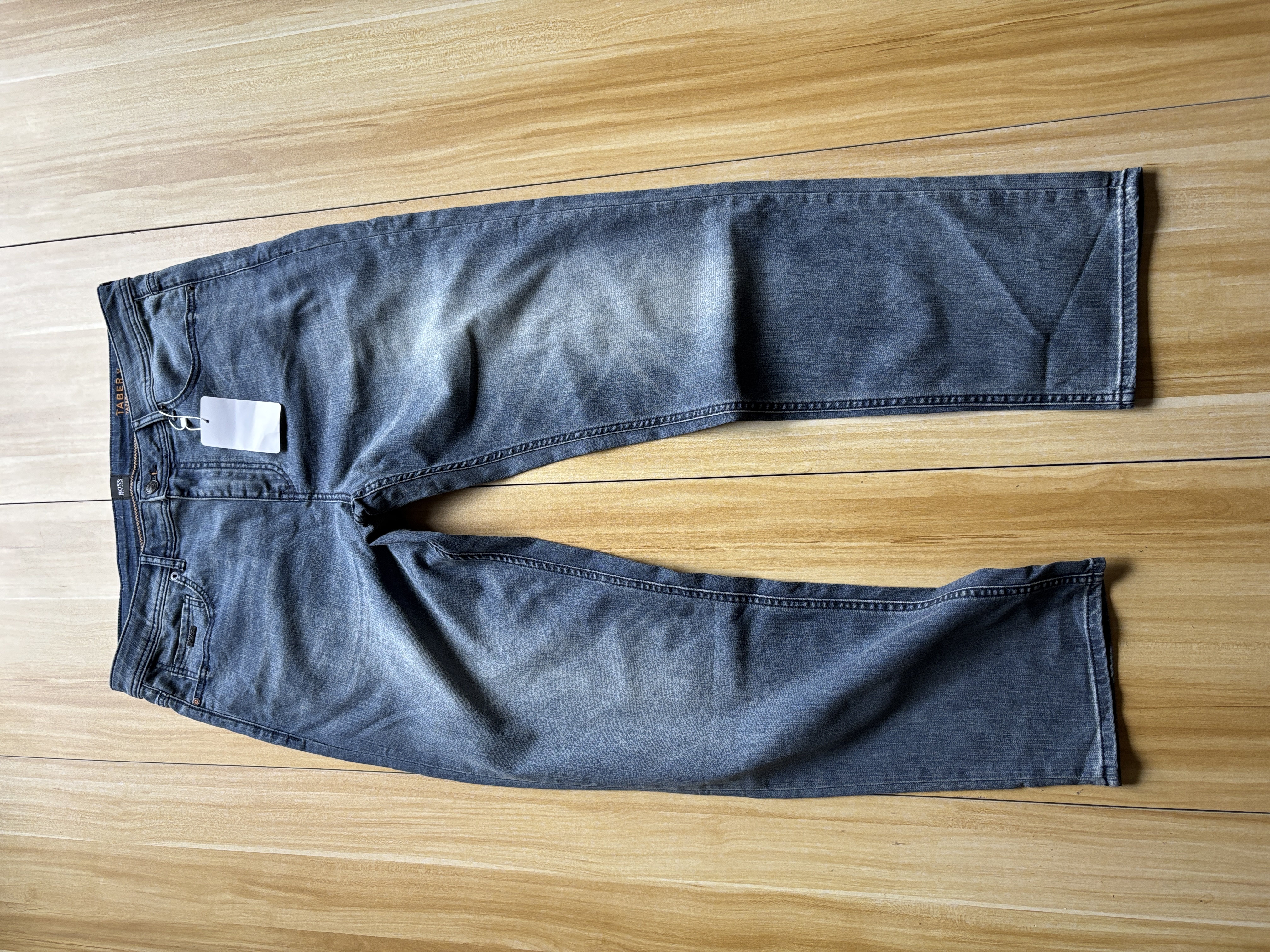 孤品欧美男士大码直筒休闲牛仔裤36码腰94档30臀116长105