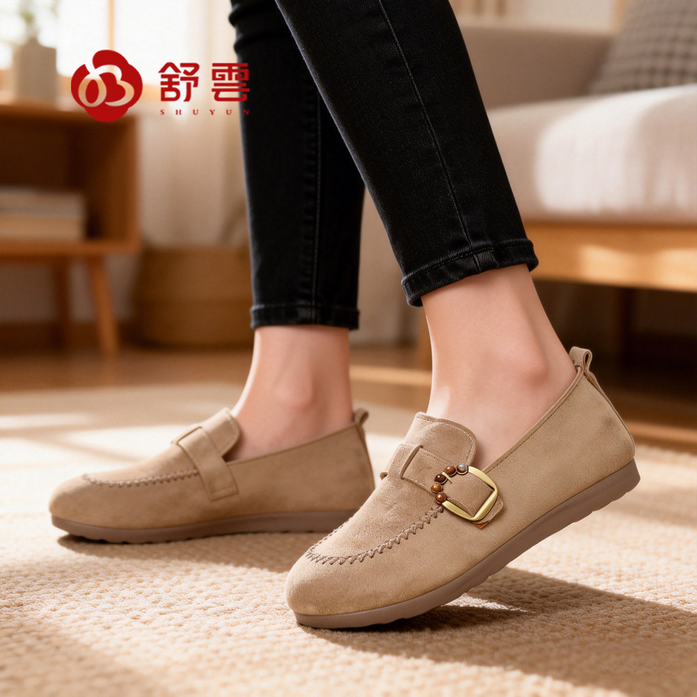 舒云勃肯鞋女2026春季新款搭扣乐福鞋一脚蹬软底轻便平底妈妈单鞋,女鞋,勃肯鞋/软木鞋,淘宝优惠券,粉丝福利购,淘宝优惠卷
