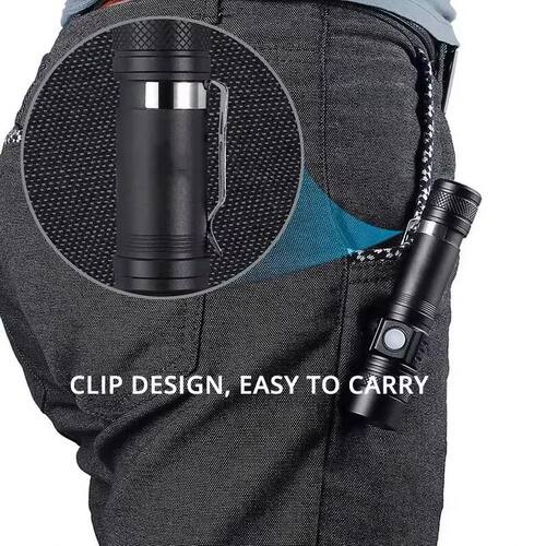 High Power Led Flashlights Zoomable Camping Torch With T6