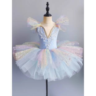 Kids Ballet Dress Seven Colors Girls ChildrenSequined Prince