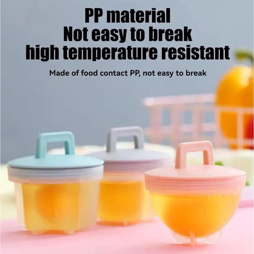 4pcs/set PP Kitchen Egg Steamer Creative Heart Shaped Circul